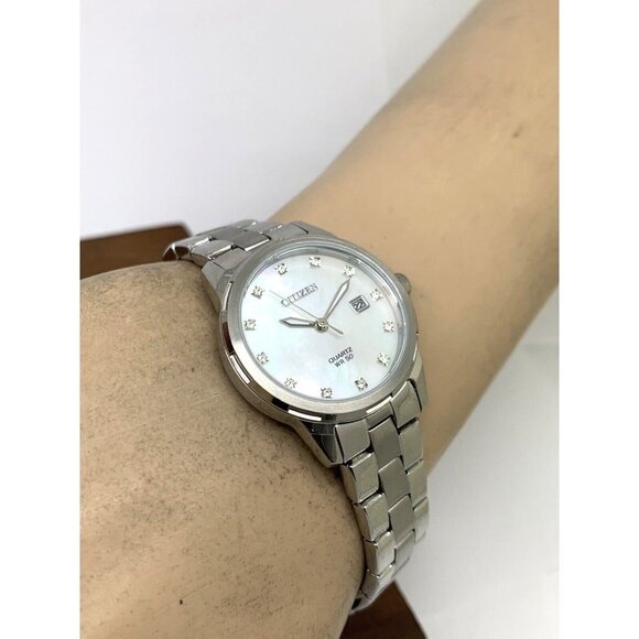 Citizen Women's Watch EU6070-51Y Quartz White Mother of Pearl Dial 28mm - Picture 6 of 14